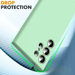 Samsung Galaxy S24 Ultra - Silikon Case mit Mikrofaser-Innenseite