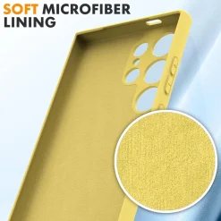 Samsung Galaxy S24 Ultra - Silikon Case mit Mikrofaser-Innenseite