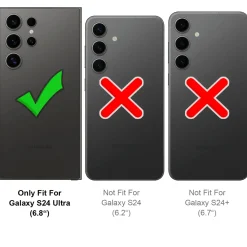 Samsung Galaxy S24 Ultra - Silikon Case mit Mikrofaser-Innenseite