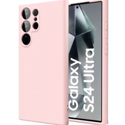 Samsung Galaxy S24 Ultra - Silikon Case mit Mikrofaser-Innenseite