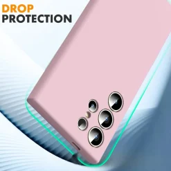 Samsung Galaxy S25 Ultra - Silikon Case mit Mikrofaser-Innenseite