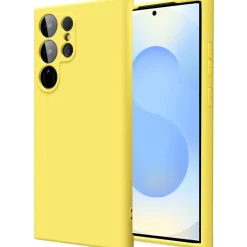 Samsung Galaxy S25 Ultra - Silikon Case mit Mikrofaser-Innenseite