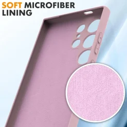 Samsung Galaxy S25 Ultra - Silikon Case mit Mikrofaser-Innenseite