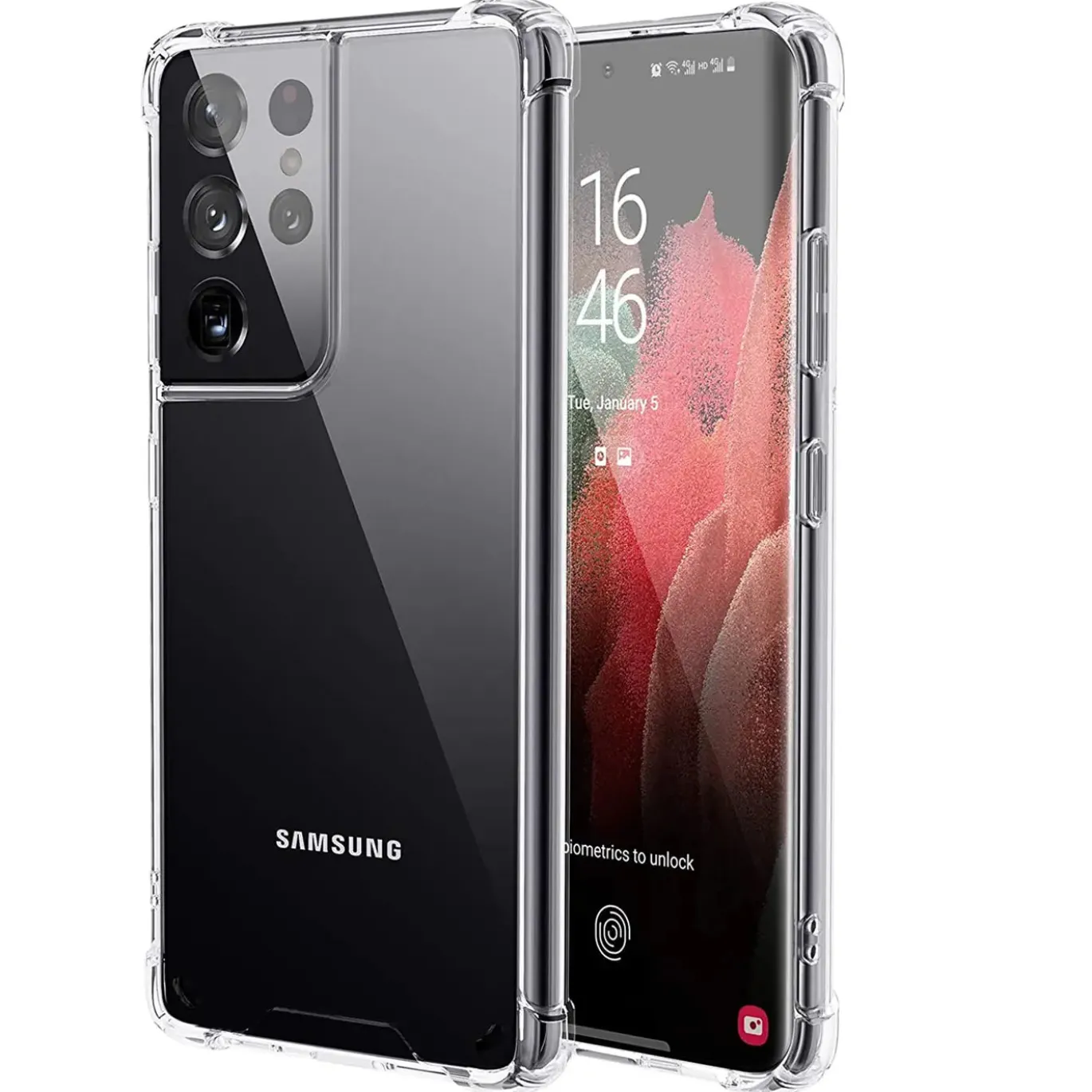 Samsung Galaxy S21 Ultra - Stoßfestes Clear Case