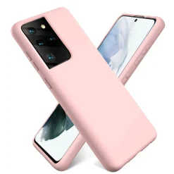 Samsung Galaxy S21 Ultra - Silikon Case mit Mikrofaser-Innenseite
