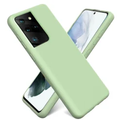 Samsung Galaxy S21 Ultra - Silikon Case mit Mikrofaser-Innenseite