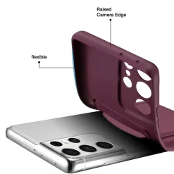 Samsung Galaxy S25 Ultra - Silikonhülle mit Kartenfach & Kameraschutz