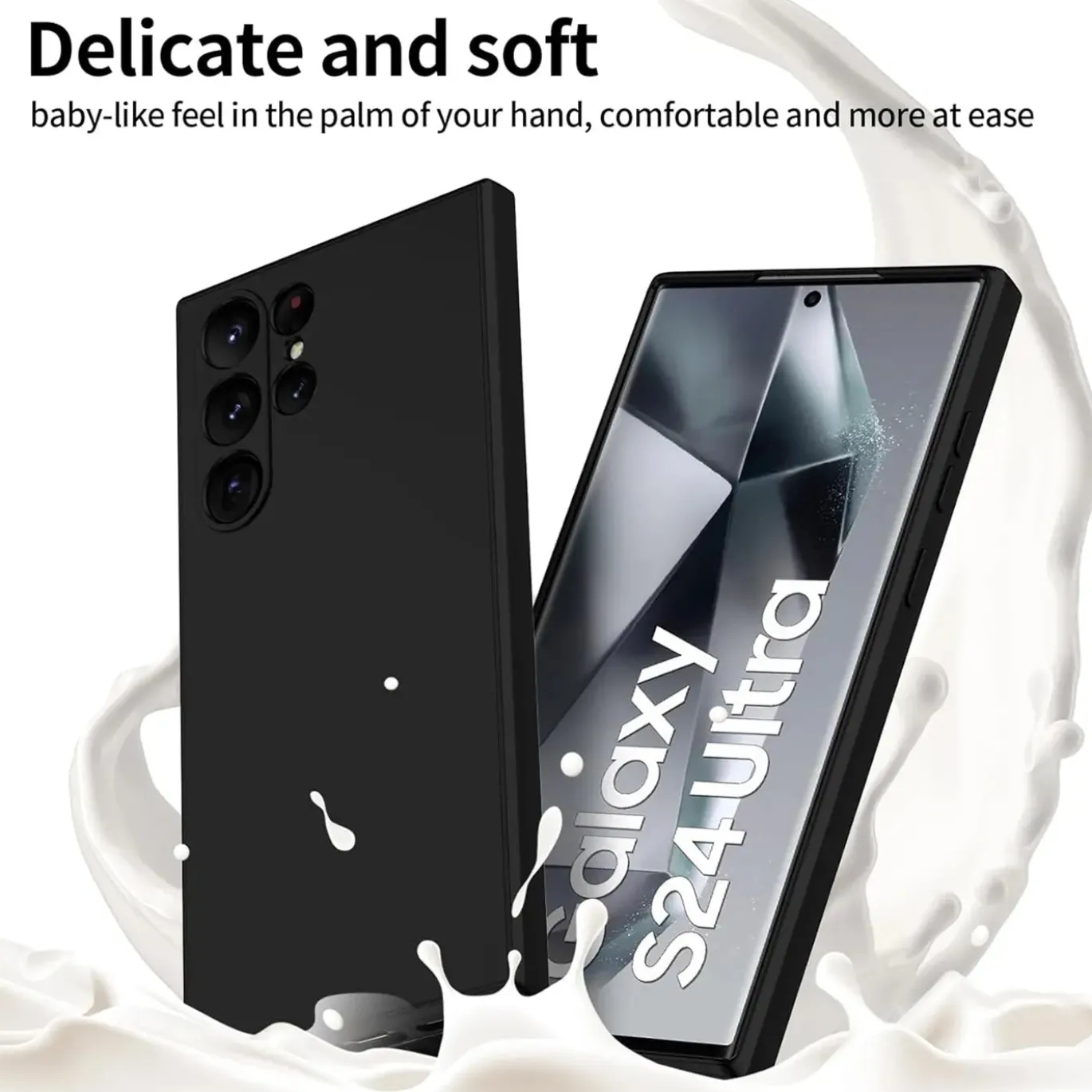 Samsung Galaxy S24 Ultra - Slim Silikon Backcover Schwarz