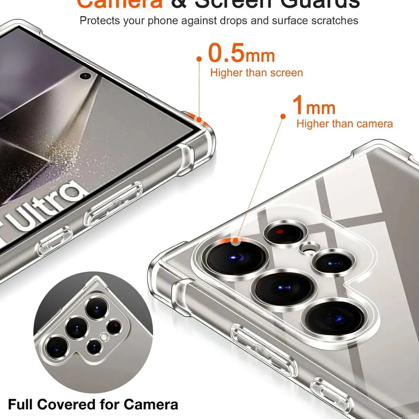Samsung Galaxy S24 Ultra - Stoßfestes Clear Case