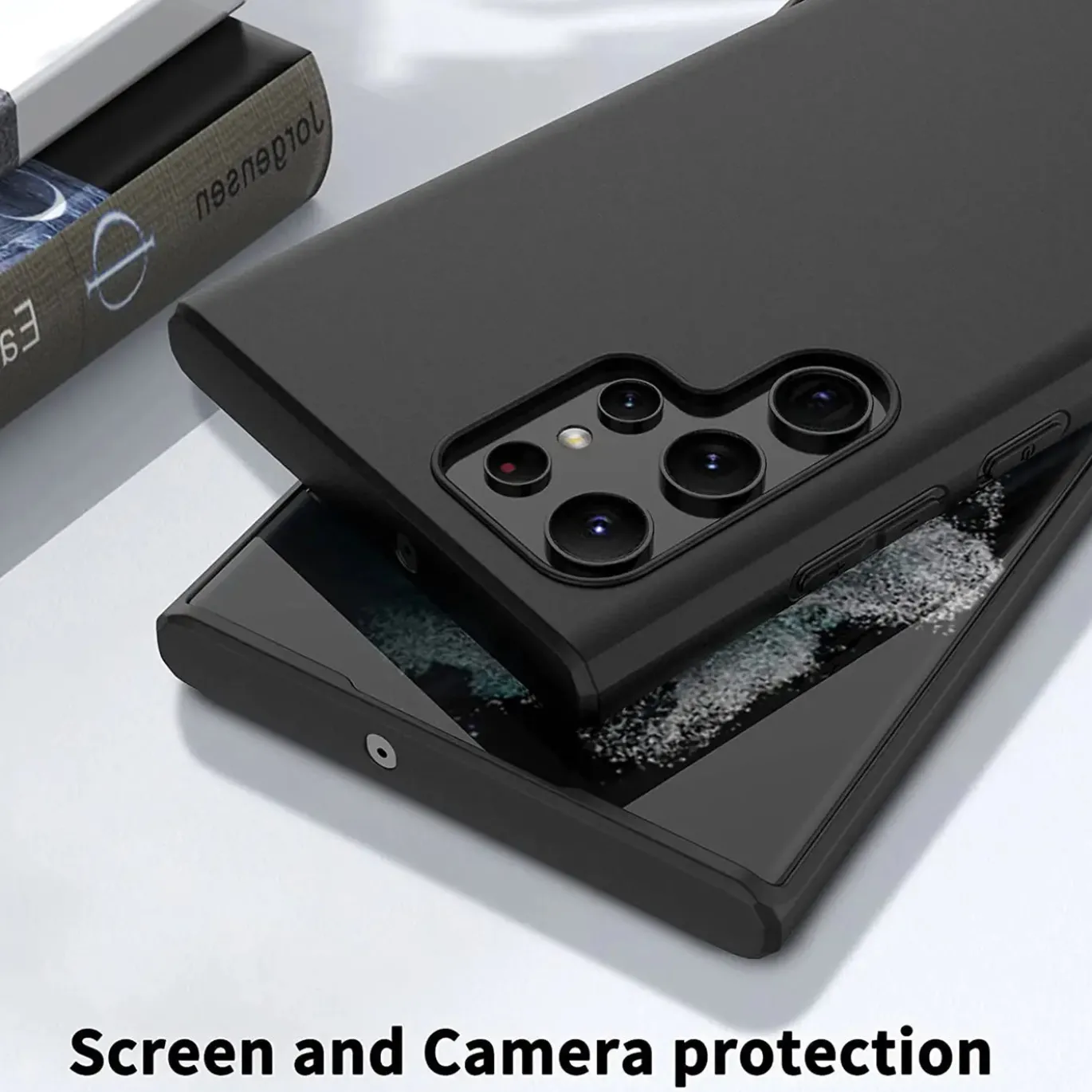 Samsung Galaxy S23 Ultra - Slim Silikon Backcover Schwarz