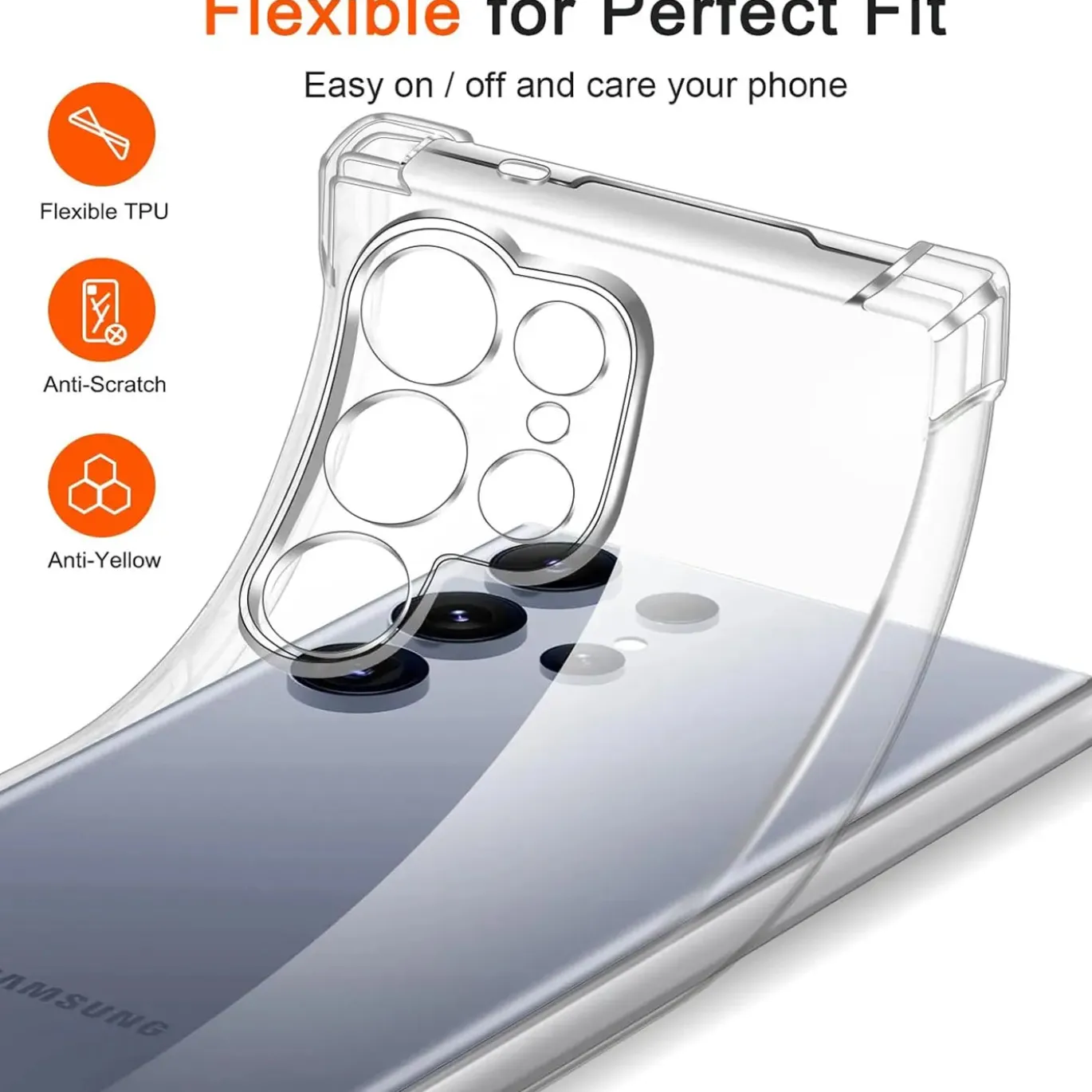 Samsung Galaxy S25 Ultra - Stoßfestes Clear Case