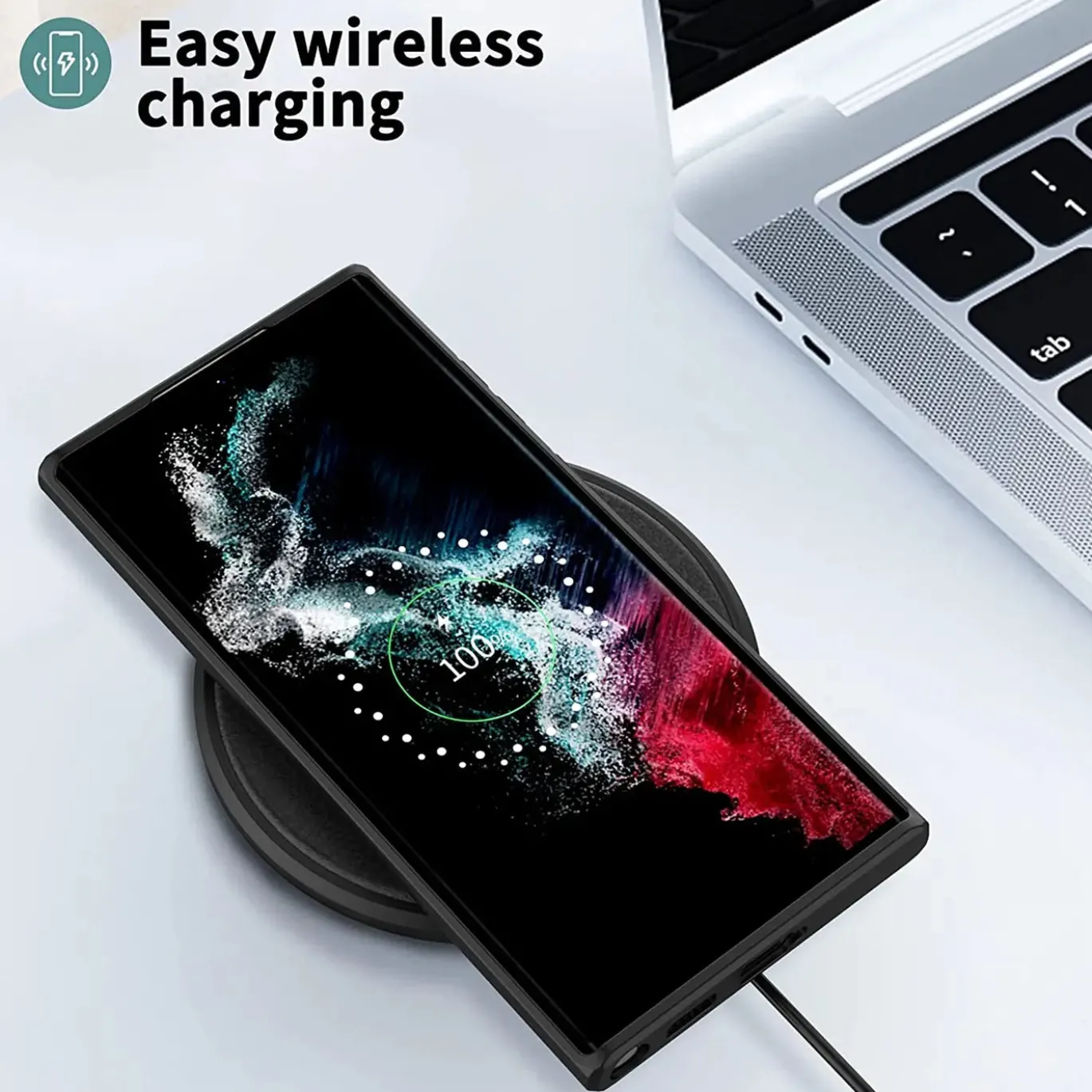 Samsung Galaxy S22 Ultra - Slim Silikon Backcover Schwarz