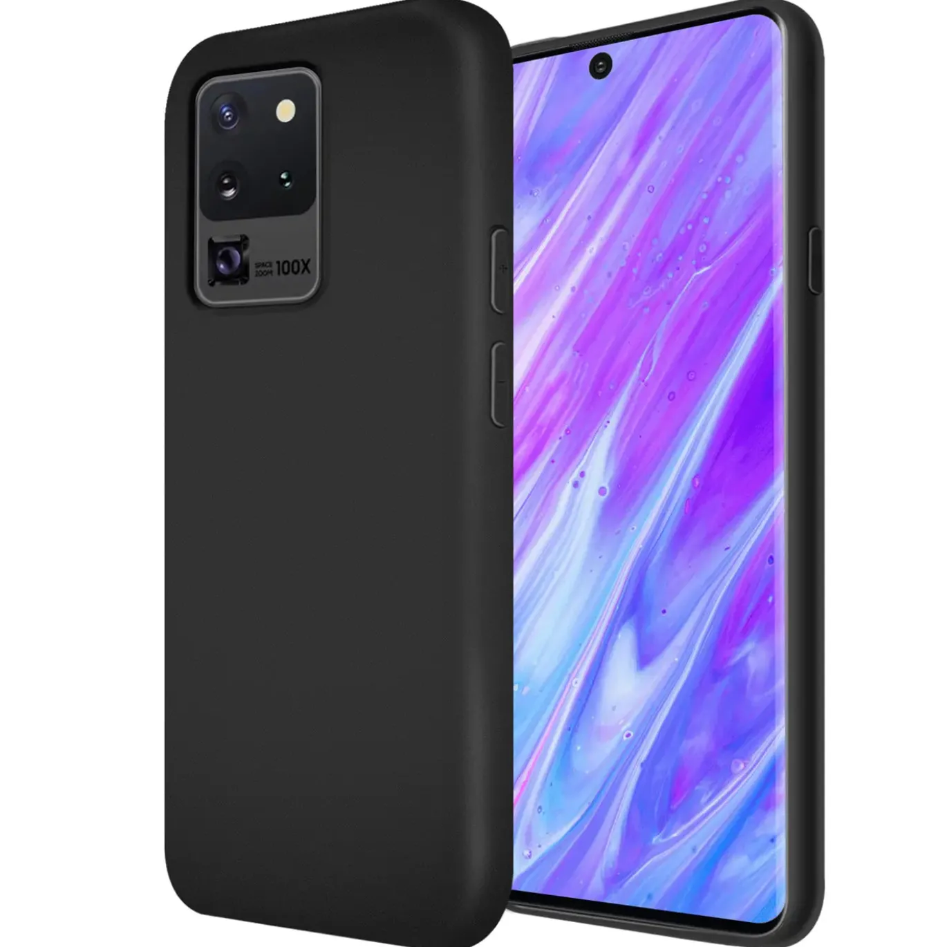 Samsung Galaxy S20 Ultra - Silikon Case mit Mikrofaser-Innenseite