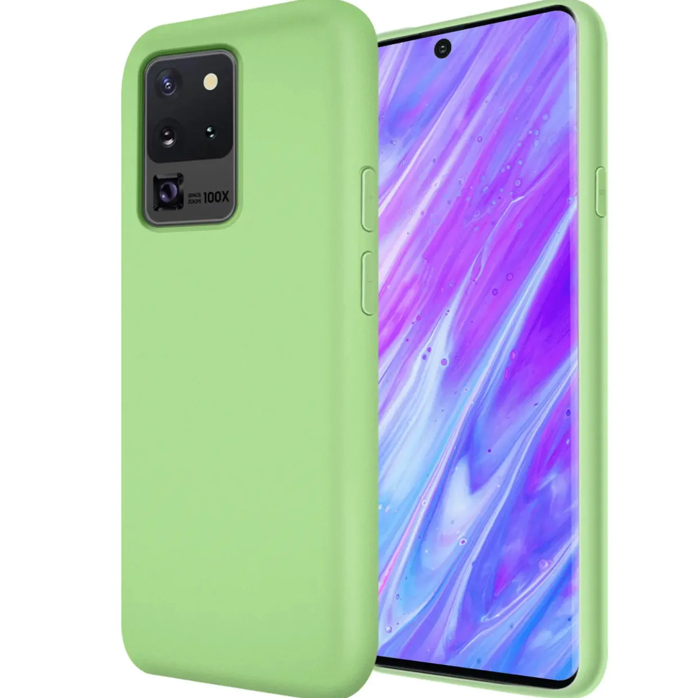 Samsung Galaxy S20 Ultra - Silikon Case mit Mikrofaser-Innenseite