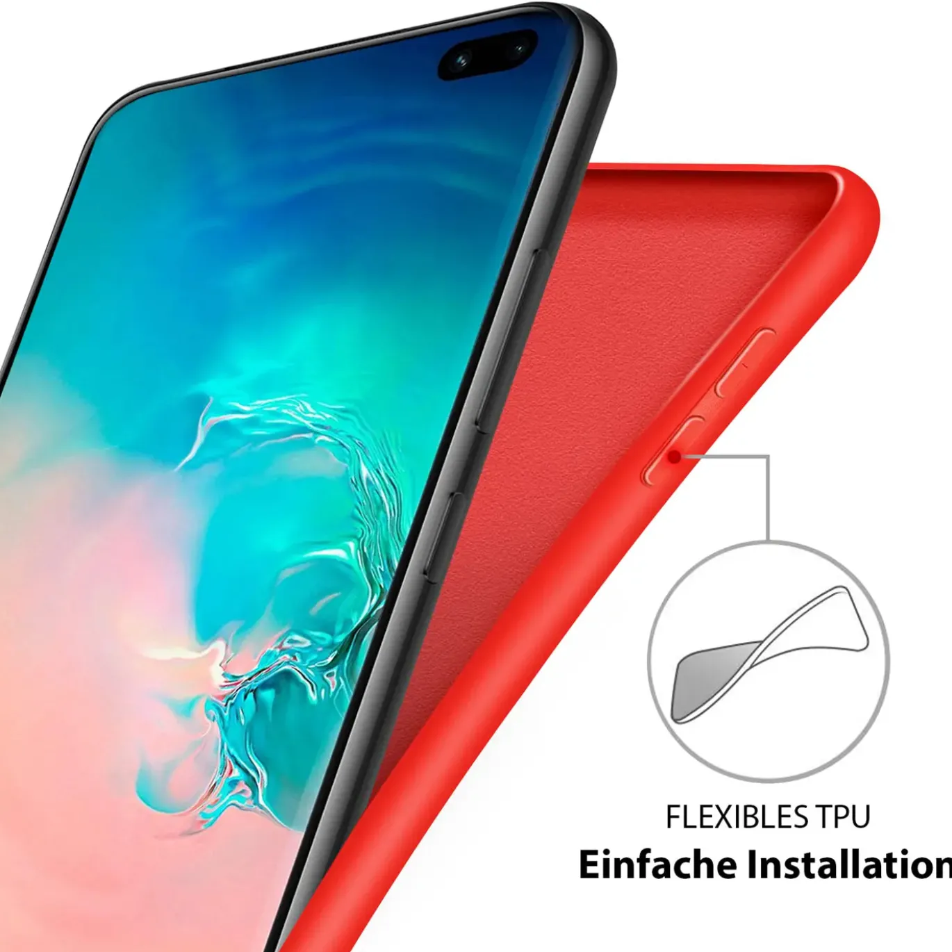 Samsung Galaxy S20 Ultra - Silikon Case mit Mikrofaser-Innenseite