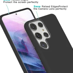 Samsung Galaxy S23 Ultra - Silikon Case mit Mikrofaser-Innenseite