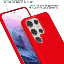 Samsung Galaxy S23 Ultra - Silikon Case mit Mikrofaser-Innenseite