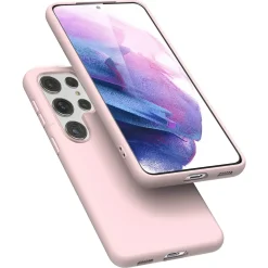 Samsung Galaxy S23 Ultra - Silikon Case mit Mikrofaser-Innenseite