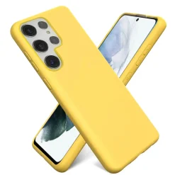 Samsung Galaxy S23 Ultra - Silikon Case mit Mikrofaser-Innenseite