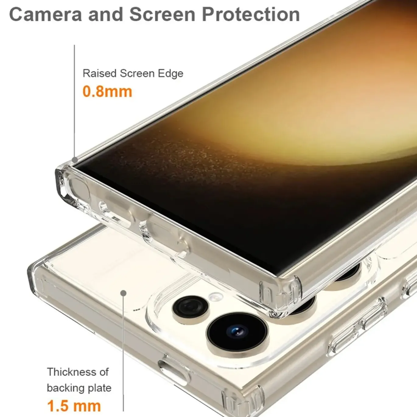 Samsung Galaxy S24 Ultra - Transparente MagSafe Silikonhülle