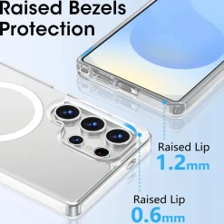 Samsung Galaxy S25 Ultra - Transparente MagSafe Silikonhülle