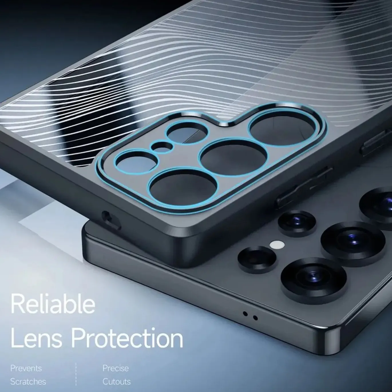 Samsung Galaxy S25 Ultra - TPU Rückschale mit Wellenmuster