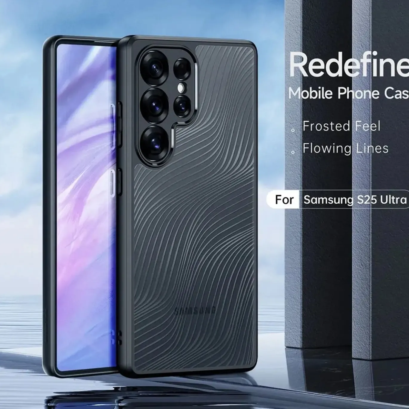 Samsung Galaxy S25 Ultra - TPU Rückschale mit Wellenmuster