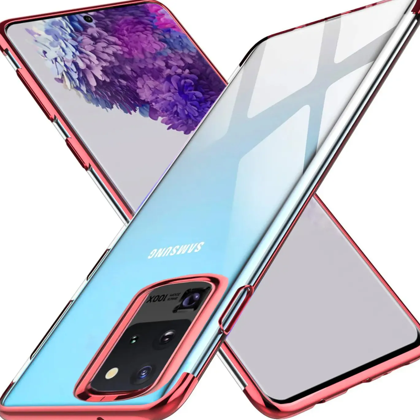 Samsung Galaxy S20 Ultra - Transparente Hülle mit Akzenten