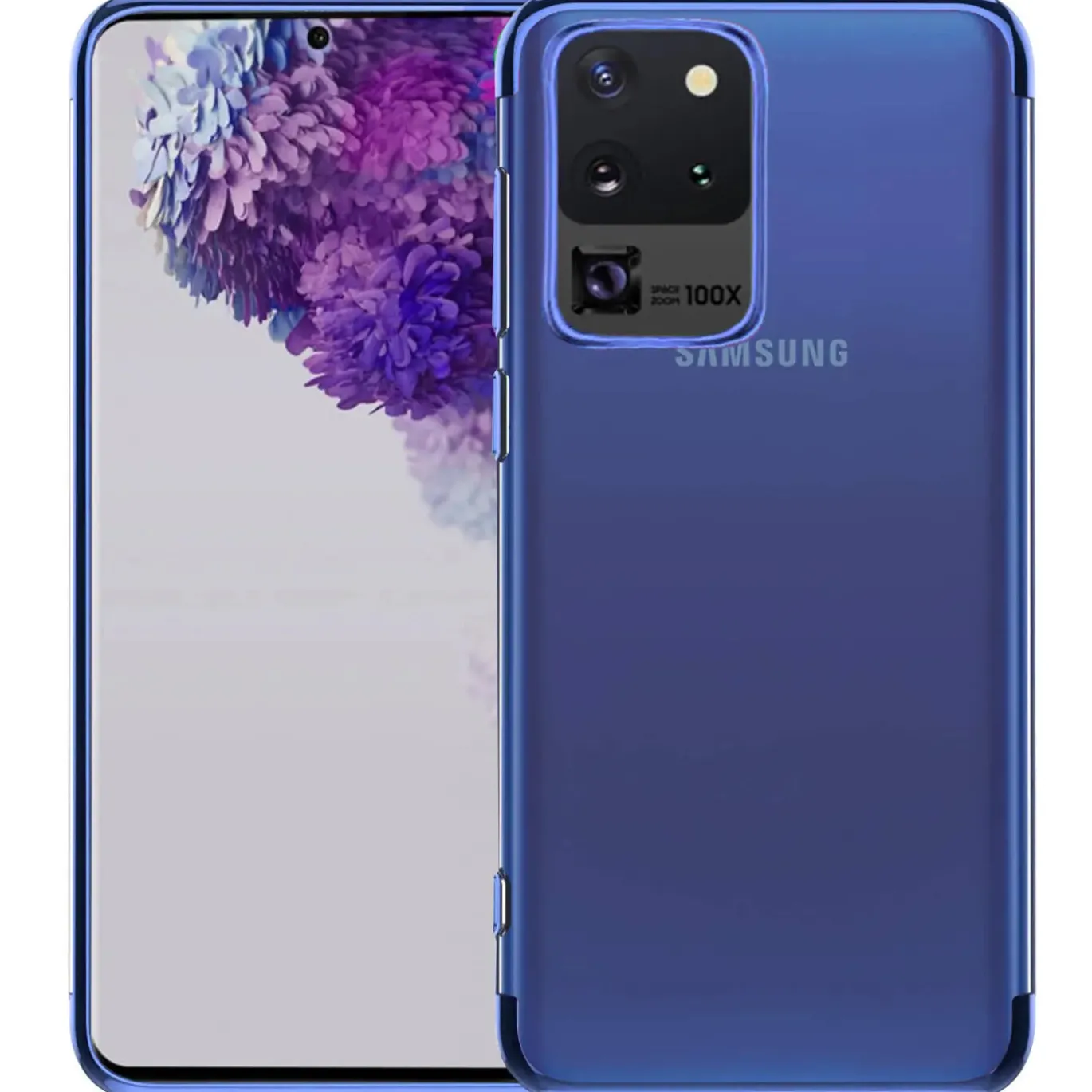Samsung Galaxy S20 Ultra - Transparente Hülle mit Akzenten