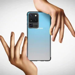 Samsung Galaxy S20 Ultra - Transparente Hülle mit Akzenten