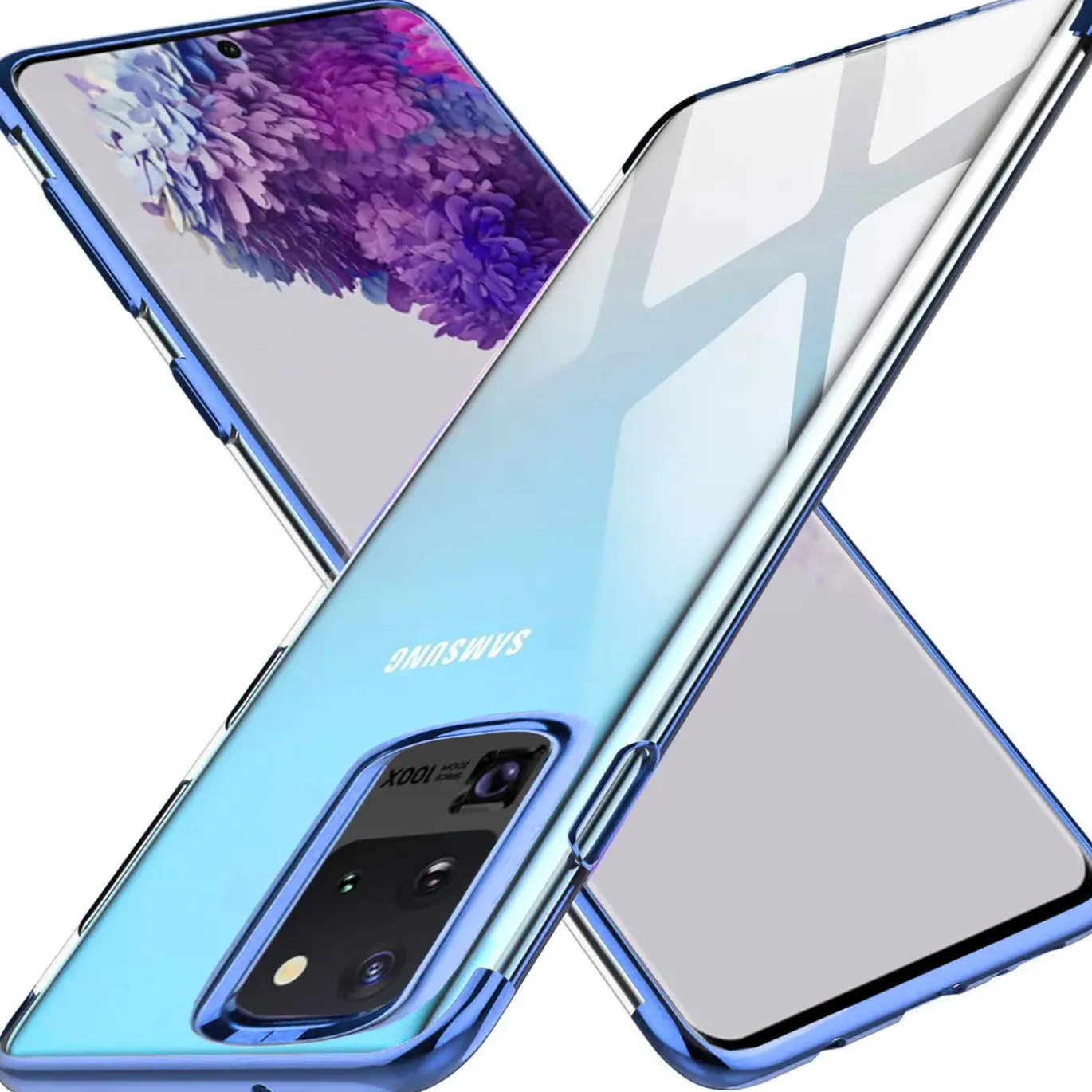 Samsung Galaxy S20 Ultra - Transparente Hülle mit Akzenten