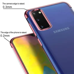 Samsung Galaxy S20 Ultra - Transparente Hülle mit Akzenten