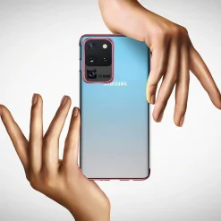 Samsung Galaxy S20 Ultra - Transparente Hülle mit Akzenten