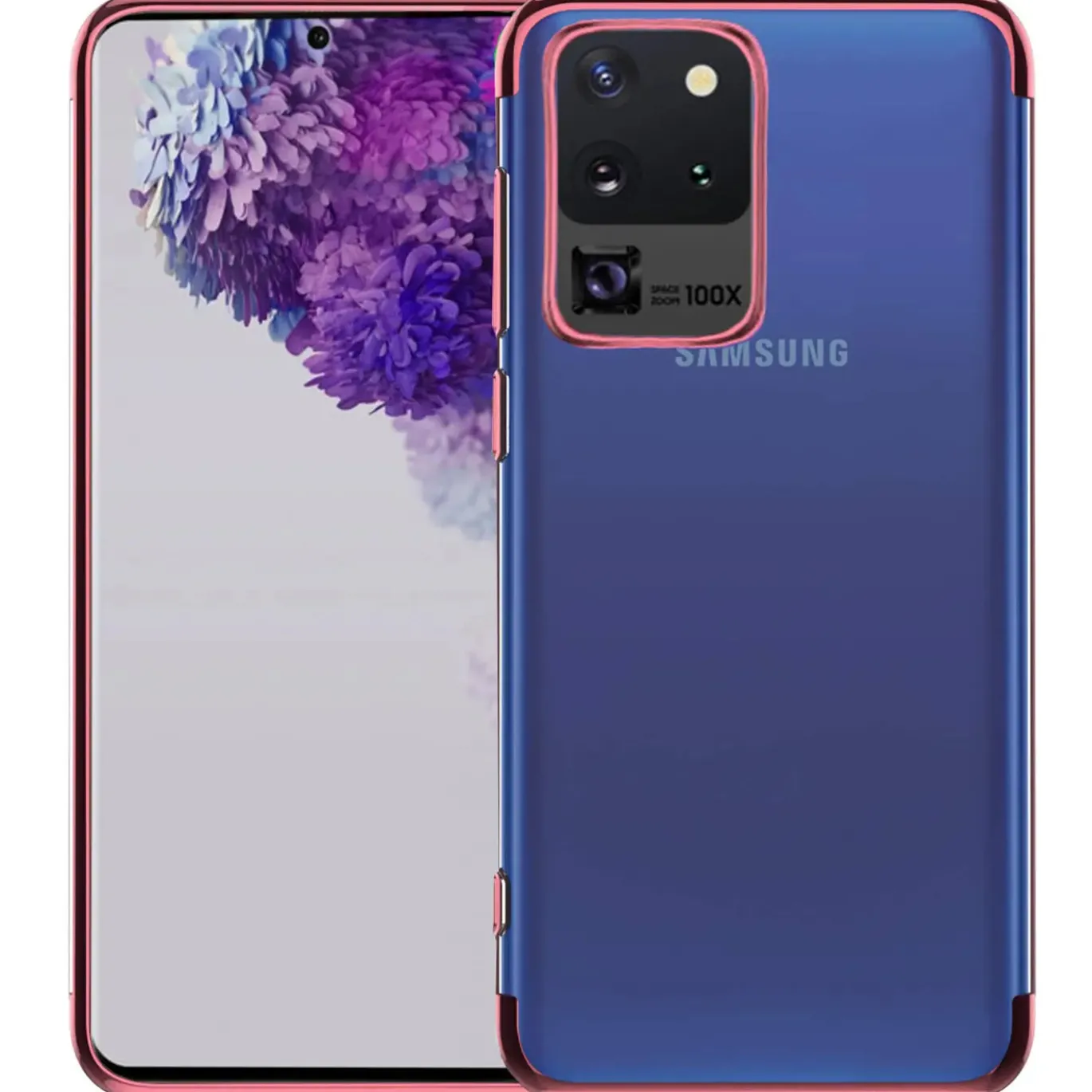 Samsung Galaxy S20 Ultra - Transparente Hülle mit Akzenten