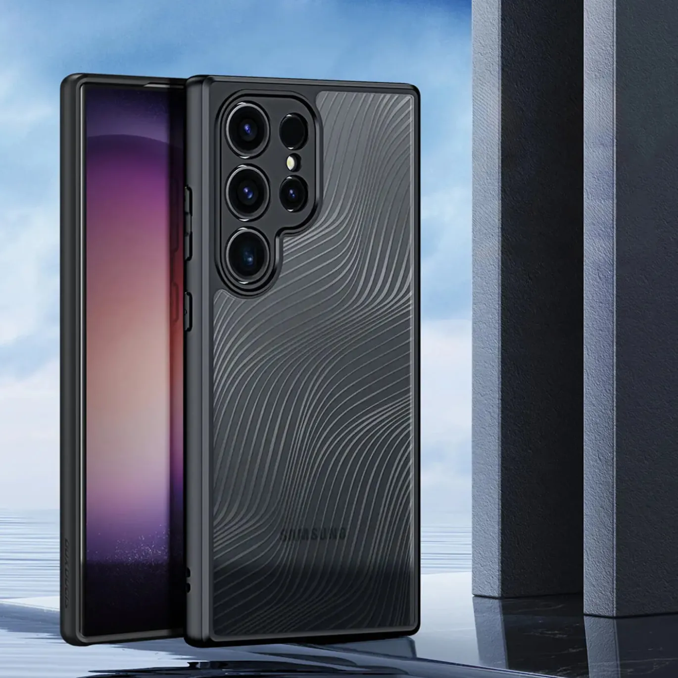 Samsung Galaxy S24 Ultra - TPU Rückschale mit Wellenmuster