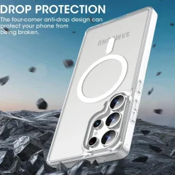 Samsung Galaxy S25 Ultra - Transparente MagSafe Silikonhülle