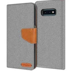 Samsung Galaxy S10e - Jeanslook Klapphülle mit Kartenfach