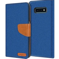 Samsung Galaxy S10e - Jeanslook Klapphülle mit Kartenfach