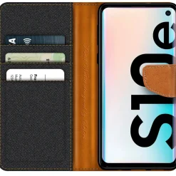 Samsung Galaxy S10e - Jeanslook Klapphülle mit Kartenfach