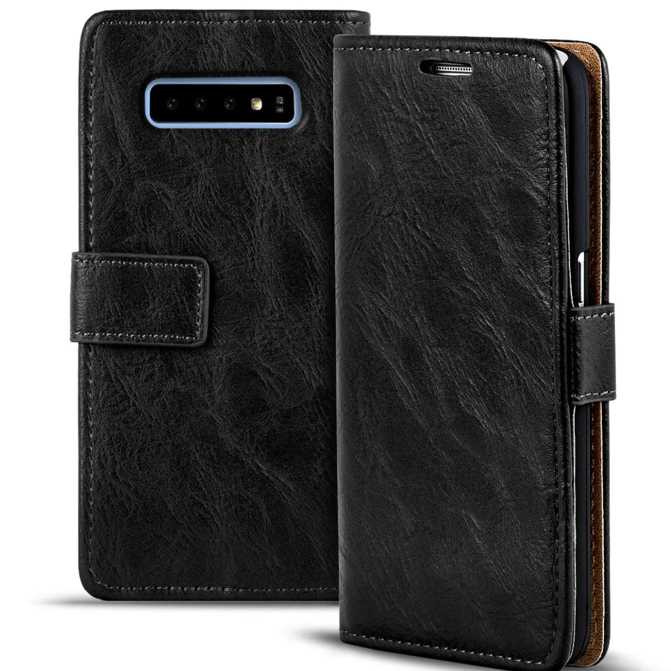 Samsung Galaxy S10e - Retro Klapphülle mit Karten- & Geldfach