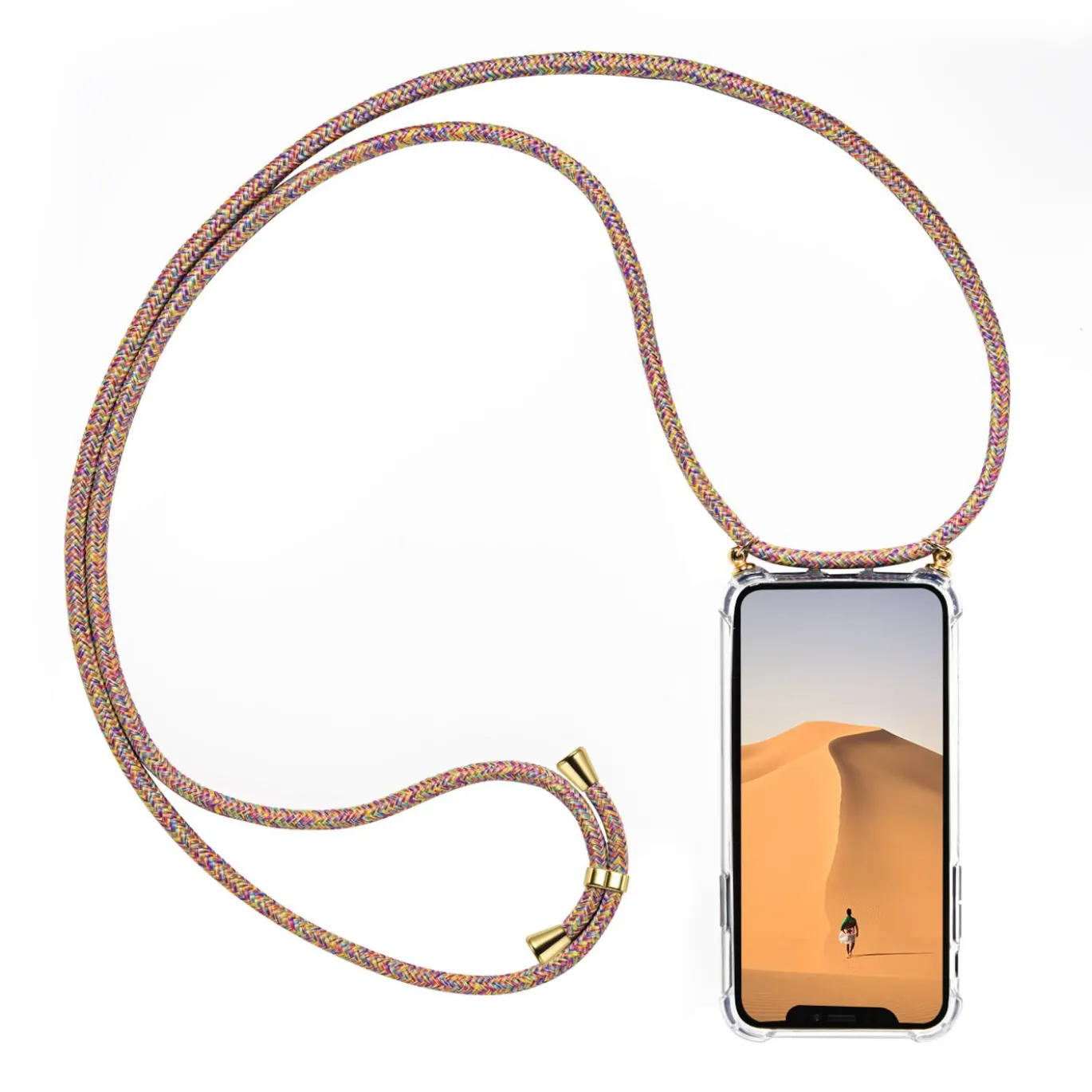 Samsung Galaxy S10e - Transparente Hülle mit Handykette