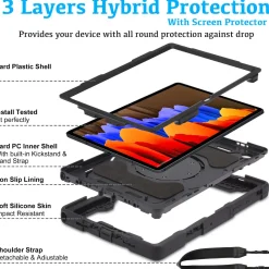 Samsung Galaxy Tab A8 10.5 2021 - Armor Case mit Ständer & Schultergurt