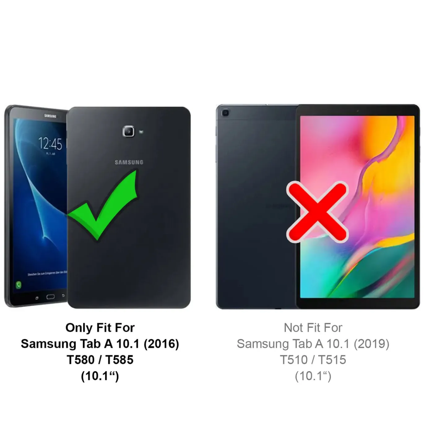 Samsung Galaxy Tab A 10.1 2016 - Panzerglas gehärtet für Display