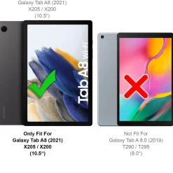 Samsung Galaxy Tab A8 10.5 2021 - Tablet Klapphülle im Jeanslook
