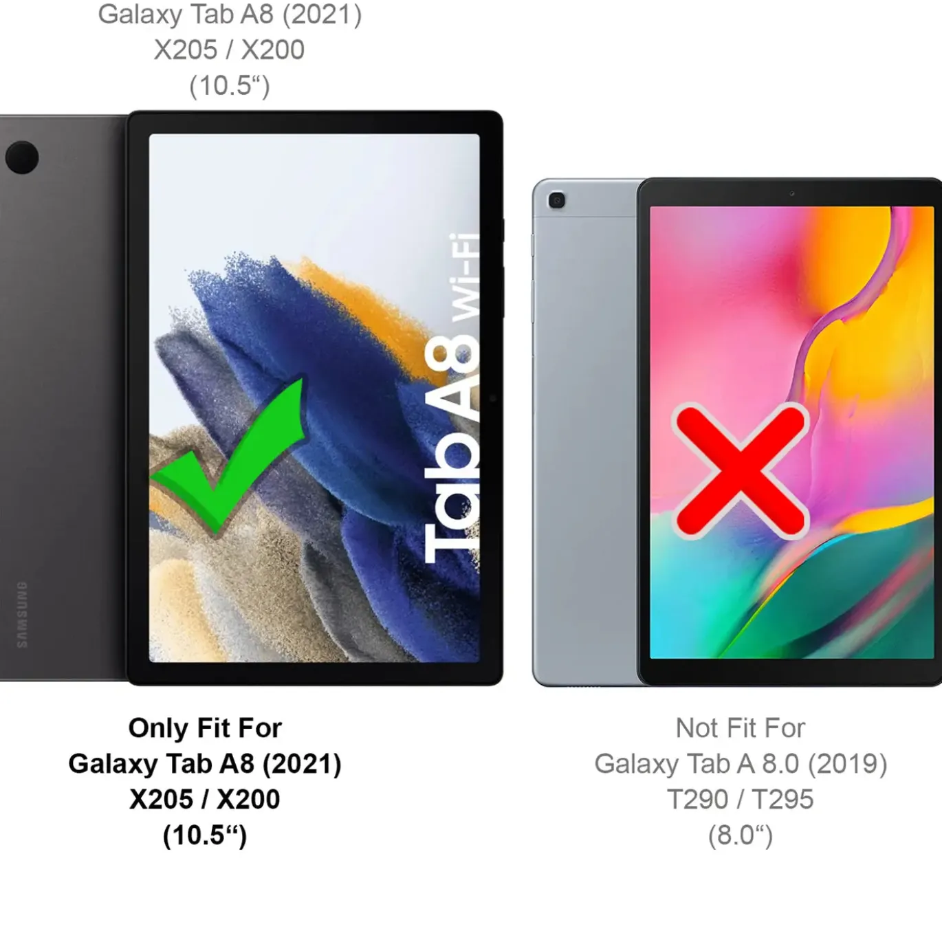 Samsung Galaxy Tab A8 10.5 2021 - Tablet Klapphülle im Jeanslook