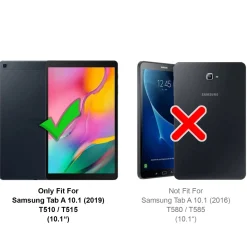 Samsung Galaxy Tab A 10.1 2019 - Tablet TPU Hülle Schwarz
