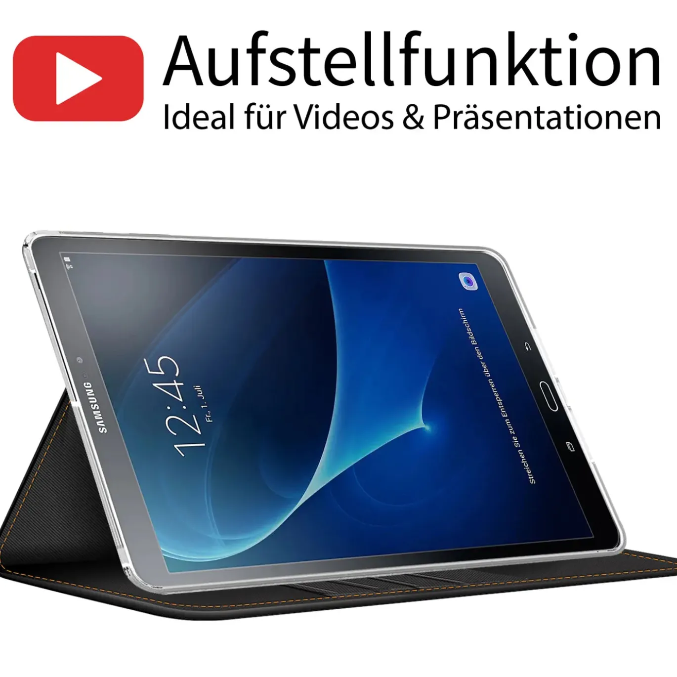 Samsung Galaxy Tab A 10.1 2016 - Tablet Klapphülle im Jeanslook