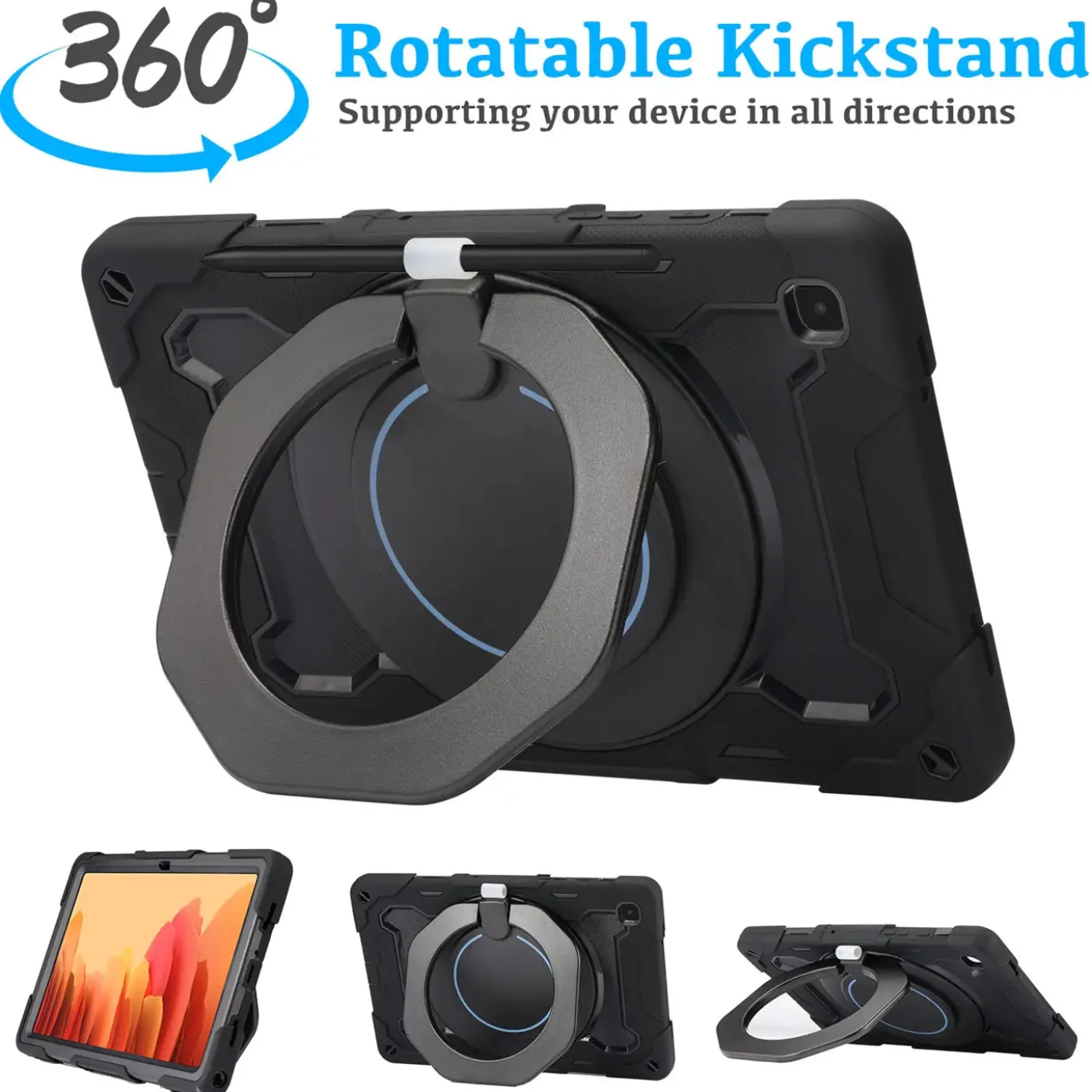 Samsung Galaxy Tab A7 Lite 8.7 - Armor Case mit Ständer & Schultergurt