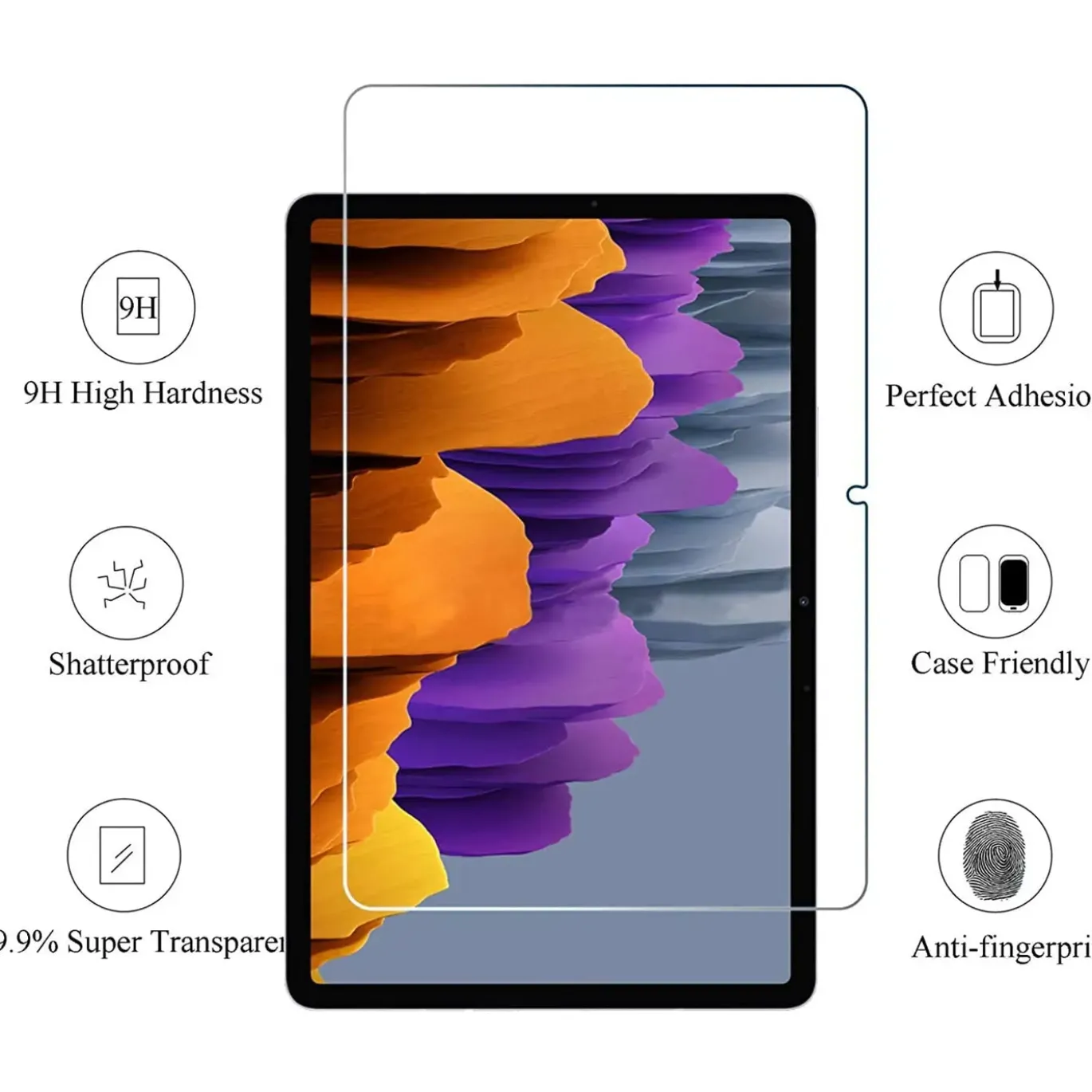 Samsung Galaxy Tab S7 / S8 - Panzerglas gehärtet für Display