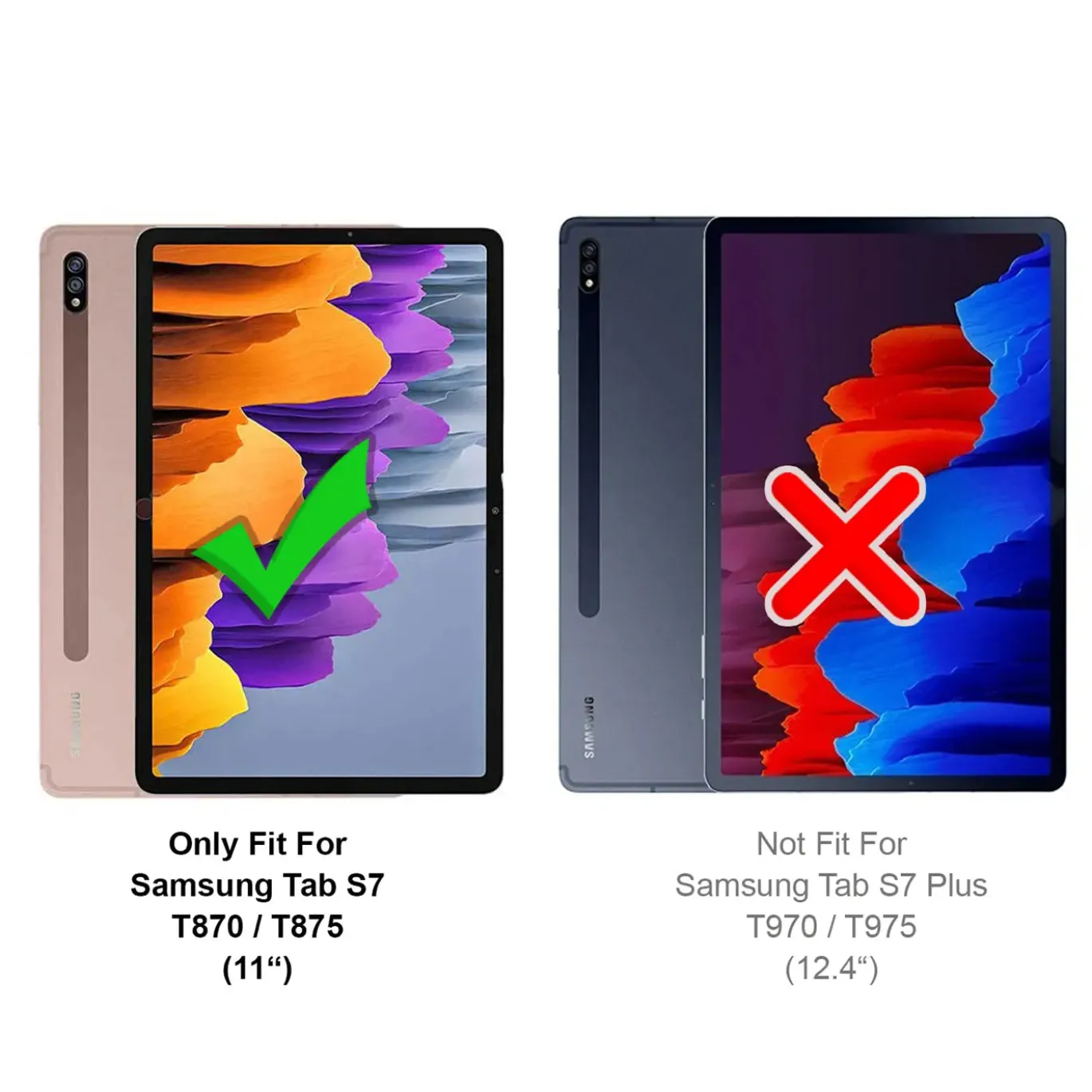 Samsung Galaxy Tab S7 / S8 - Panzerglas gehärtet für Display